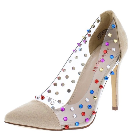 Nude Women’s faux suede pumps stiletto heels - Picture 8 of 8